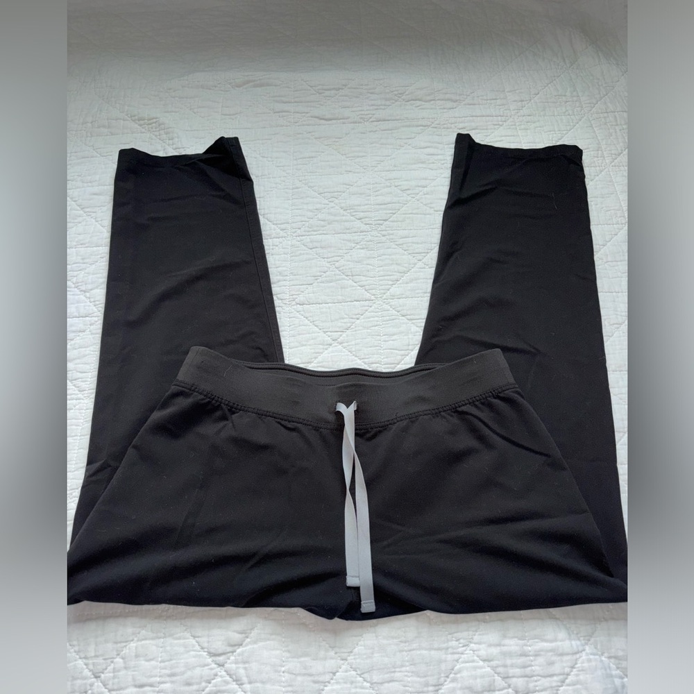 Figs Black Straight Leg Pants Size Medium